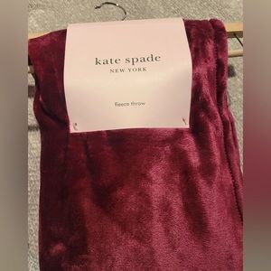 **Authentic** Kate Spade Blanket Burgundy/Maroon